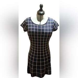 Y2K Coercion LONDON Merino Wool Sweater Dress Midnight Blue - Size Large